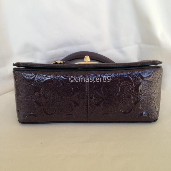 🔴SOLD🔴Coach Glitter Oxblood Patent Leather - Picture 5 of 8